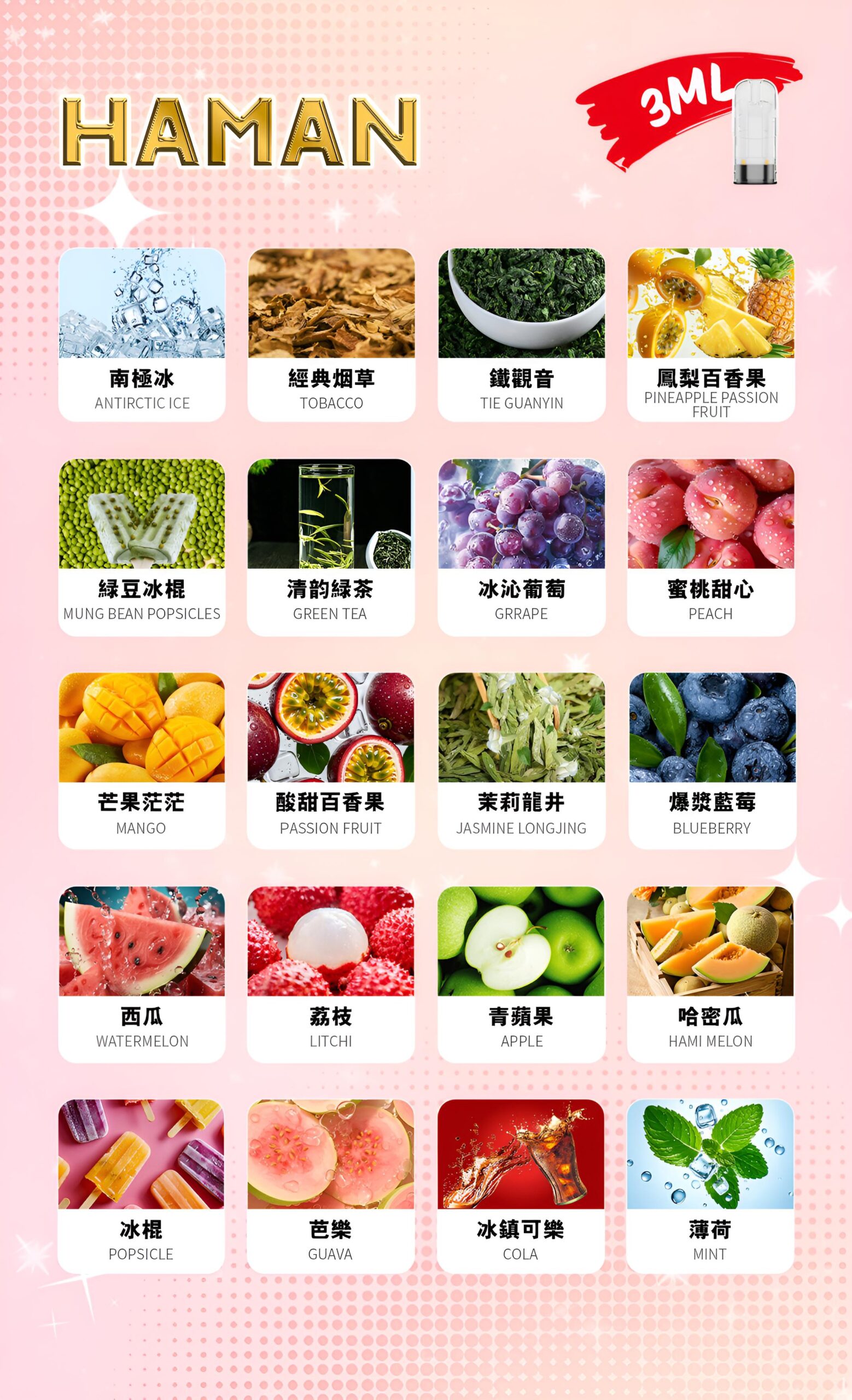 哈門一代煙彈-scaled-1.jpg Haman煙彈 哈門高品質電子煙煙彈 多樣口味推薦 台灣現貨