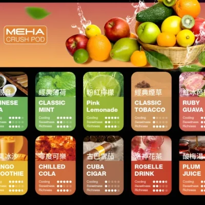 全新升級 Meha煙彈 魅嗨五代霧化彈一盒三入 2.5ml顆 買四盒送魅嗨方形主機